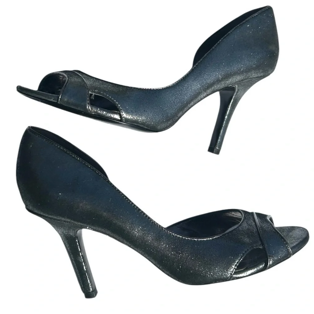 Ann Taylor cut out peep toe heels 8